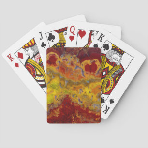 Red and yellow Crayloa Jasper Playing Cards