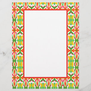 Red and Yellow Custom Letterhead