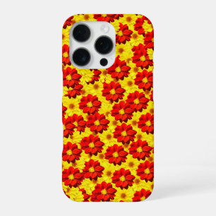 Red and yellow dahlia flowers iPhone 16 pro case