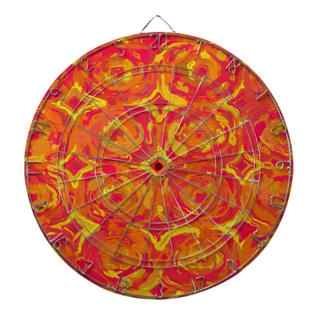 Red and Yellow Dartboard (Front)