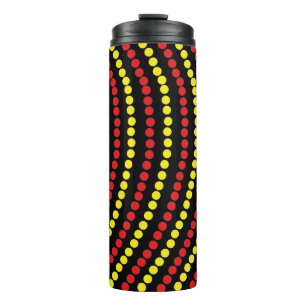 Red and Yellow Dots Cool Thermal Tumbler