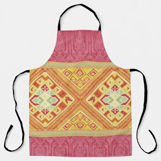 Red and Yellow Feathers Apron (Front)