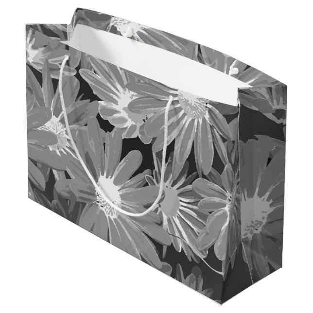 Red and Yellow Flowers 2 Large Gift Bag (Back Angled)