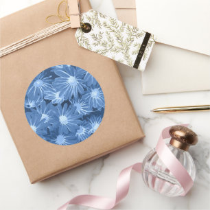 Red and Yellow Flowers 3 Classic Round Sticker