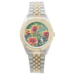 Red And Yellow Gaillardia Blanket Flower   Watch