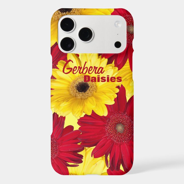Red and Yellow Gerber Daisy Photograph (Back)