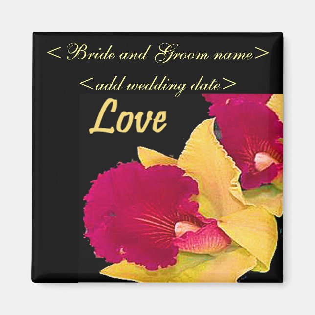 Red And Yellow Gladiolas Magnet (Front)