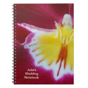 Red and Yellow Orchid Spiral Notebook