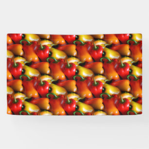 Red and Yellow Peppers Banner