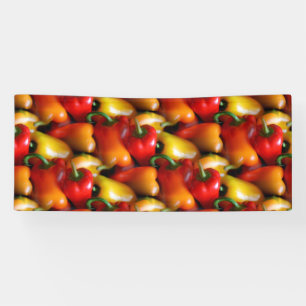 Red and Yellow Peppers Banner