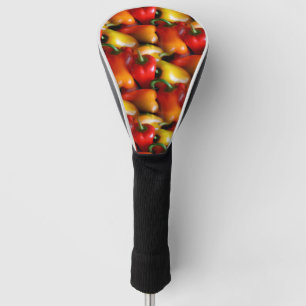 Red and Yellow Peppers Golf Head Cover