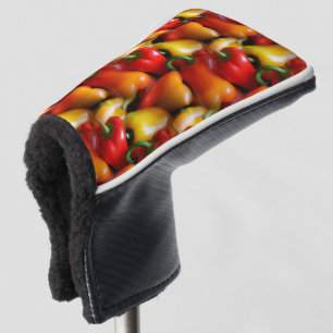 Red and Yellow Peppers Golf Head Cover