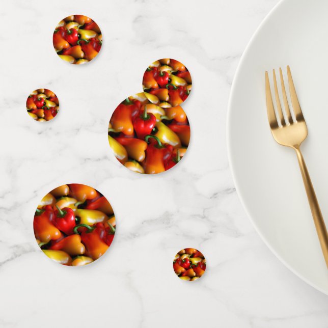 Red and Yellow Peppers Table Confetti (Group)