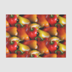 Red and Yellow Peppers Tissue Paper