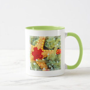 Red And Yellow Sea Star Mug