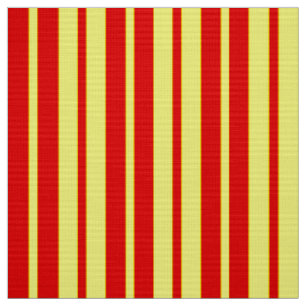 Red and Yellow Stripes Design Fabric