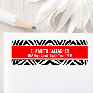 Red and Zebra Print