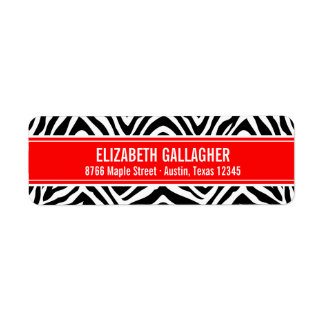 Red and Zebra Print