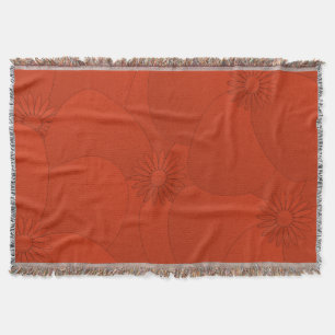 Red Anemone Floral Blanket