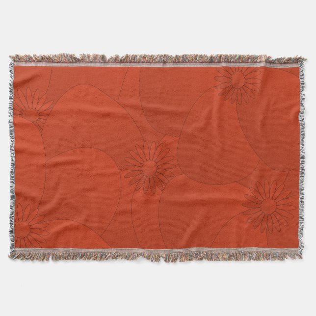 Red Anemone Floral Blanket (Front)