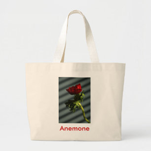 Red Anemone Large Tote Bag
