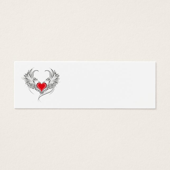 Red Angel Heart with wings (Front)