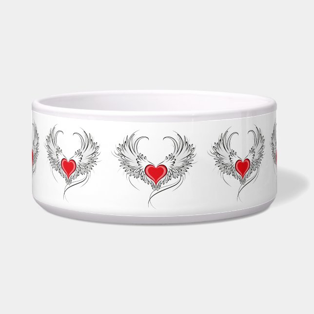 Red Angel Heart with wings (Front)