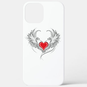 Red Angel Heart with wings iPhone 12 Pro Max Case