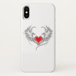 Red Angel Heart with wings Case-Mate iPhone Case