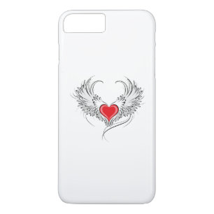Red Angel Heart with wings Case-Mate iPhone Case