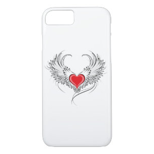 Red Angel Heart with wings Case-Mate iPhone Case