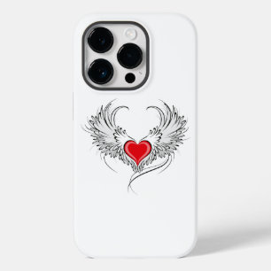 Red Angel Heart with wings Case-Mate iPhone 14 Pro Case