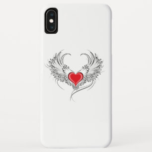 Red Angel Heart with wings Case-Mate iPhone Case