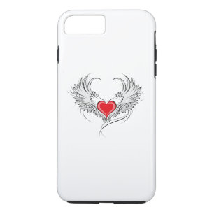 Red Angel Heart with wings Case-Mate iPhone Case