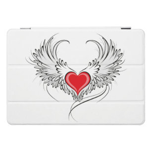 Red Angel Heart with wings iPad Pro Cover