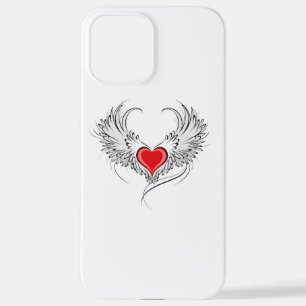 Red Angel Heart with wings iPhone 12 Pro Max Case