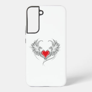 Red Angel Heart with wings Samsung Galaxy Case