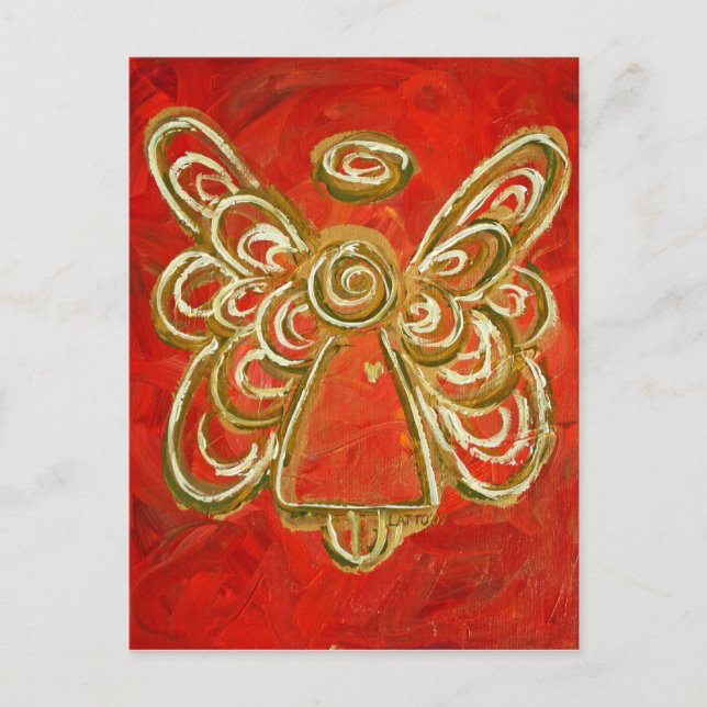 Red Angel Postcard (Front)