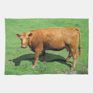 Red Angus Tea Towel