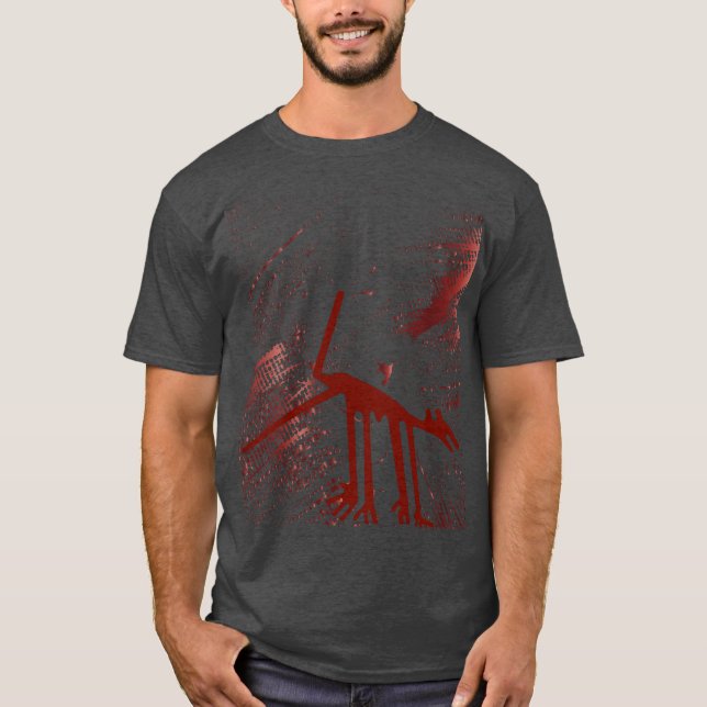 Red Animal Geoglyph T-Shirt (Front)