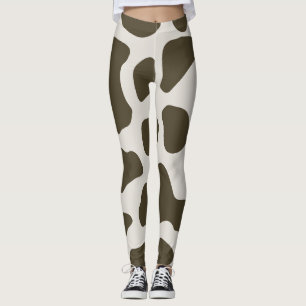 Red animal print Leggings
