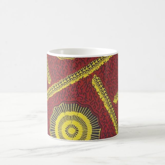 Red Ankara Mug (Center)