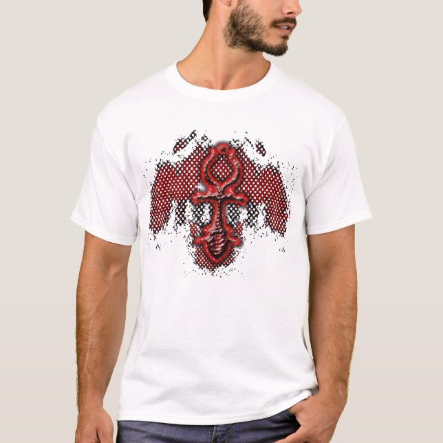 Red Ankh Shadow Form Tee (Front)