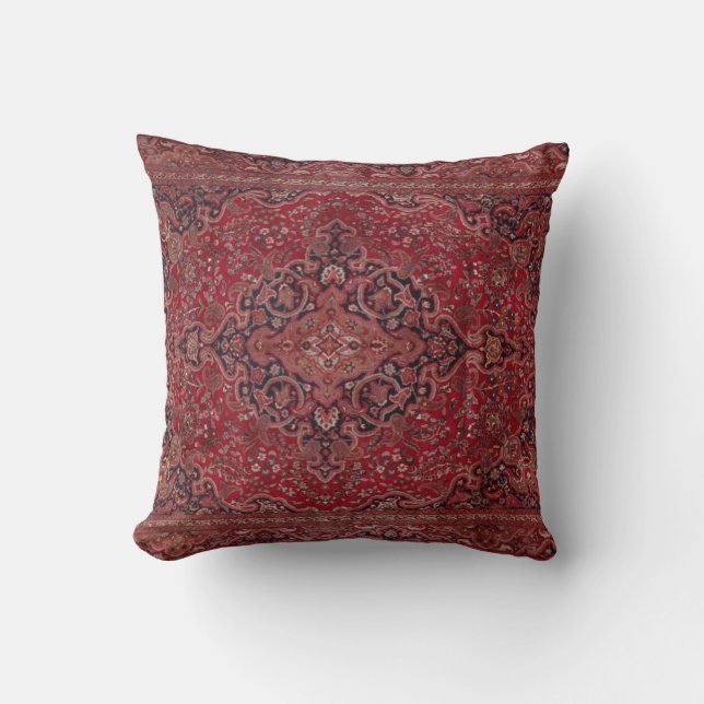Red Antique Carpet Cushion (Front)
