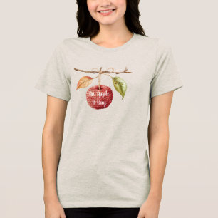 Red Apple A Day Tri-Blend Shirt