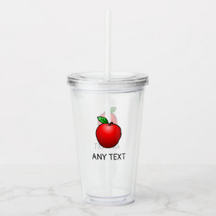 Red Apple Acrylic Tumbler