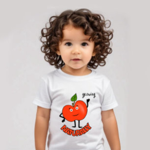 Red apple baby bodysuit