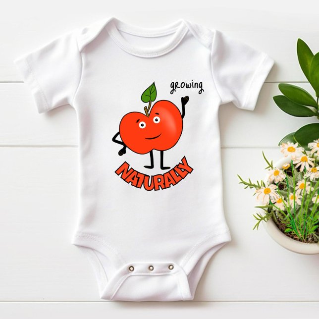 Red apple baby bodysuit (Creator Uploaded)