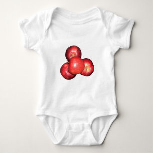 Red Apple Baby Bodysuit