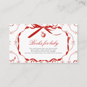 Red Apple Books for Baby Enclosure Card